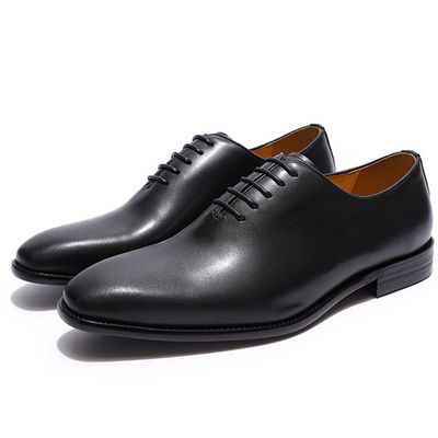 Chaussures d'homme en cuir authentique Italie chaussures d'affaires noires et brunes élégantes