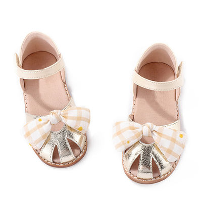 Chaussures d'école en cuir pour filles à ongles ronds TPR à semelle avec cravate