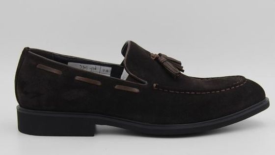 Marque personnalisée de style italien de la vache douce suède velours de cuir Loafers chaussures de robe décontractée