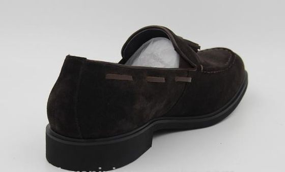 Marque personnalisée de style italien de la vache douce suède velours de cuir Loafers chaussures de robe décontractée