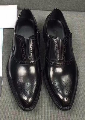 Broguing Pointed - Fin Slip On chaussures de sport pour hommes / Travail sculpture chaussures de sport