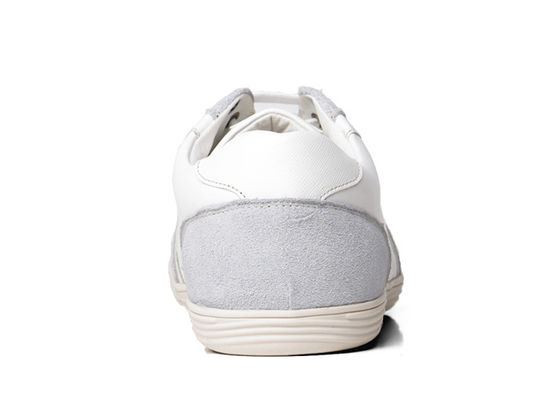 OEM Chaussures décontractées pour hommes en cuir suède Chaussures plates blanches pour hommes