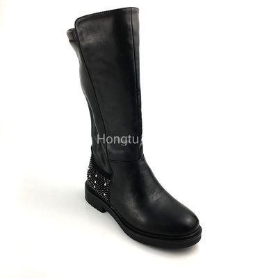 Chaussures d'école en cuir pour filles à talon plat Lacet pour les journées d'école actives