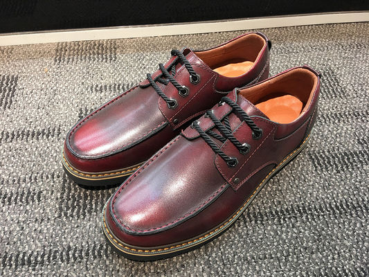 OEM Chaussures décontractées pour hommes en cuir suède Chaussures plates blanches pour hommes