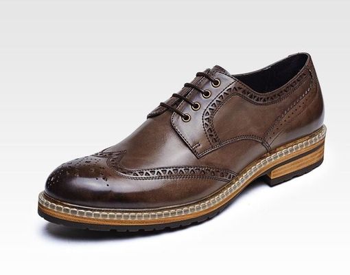 Chaussures de mariée pour hommes en cuir authentique chaussures de mariée pour hommes en cuir décontracté