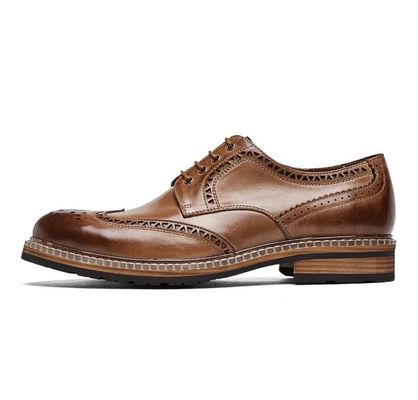 Chaussures de mariée pour hommes en cuir authentique chaussures de mariée pour hommes en cuir décontracté