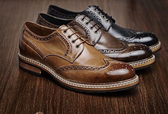 Chaussures de mariée pour hommes en cuir authentique chaussures de mariée pour hommes en cuir décontracté