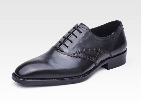 Chaussures de mode pour hommes en robe de mariée chaussures de mariée en cuir noir chaussures de mariée