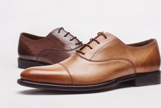 Vêtements d'affaires et de mariage Pour hommes Chaussures de bœuf en cuir authentique