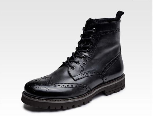 Chaud Marten Homme Suède Desert Bottes Talons bas Nubuck Bottes en cuir à cheville avec fil de couture
