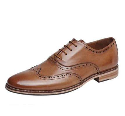 Chaussures de mariée pour hommes faites à la main en cuir de grain entier Goodyear