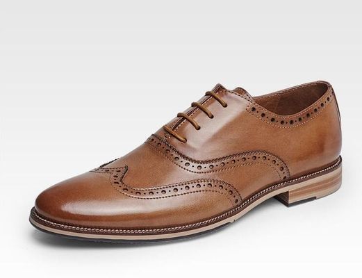 Chaussures de mariée pour hommes faites à la main en cuir de grain entier Goodyear