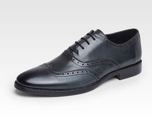 Chaussures de mariée pour hommes faites à la main en cuir de grain entier Goodyear