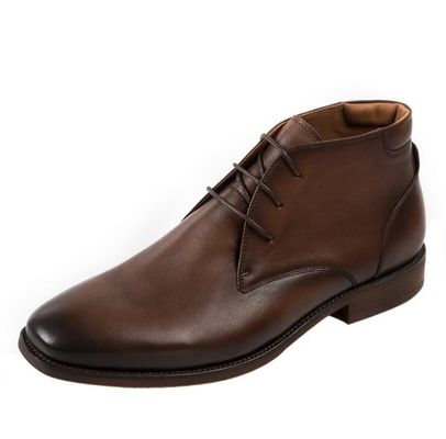 Chaussures en cuir pour hommes en suède, chaussures décontractées en cuir, chaussures en dentelle pour hommes en marron