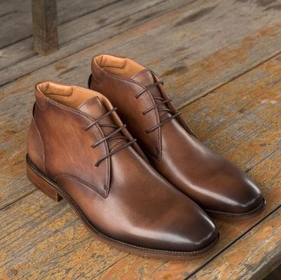 Chaussures en cuir pour hommes en suède, chaussures décontractées en cuir, chaussures en dentelle pour hommes en marron