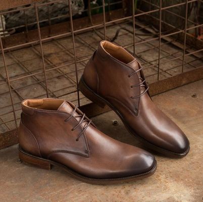 Chaussures en cuir pour hommes en suède, chaussures décontractées en cuir, chaussures en dentelle pour hommes en marron
