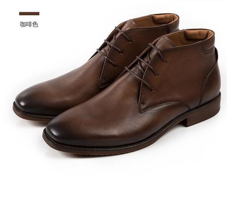 Chaussures en cuir pour hommes en suède, chaussures décontractées en cuir, chaussures en dentelle pour hommes en marron