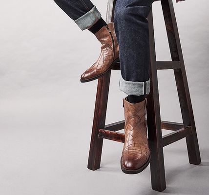 Chaussures d'hiver classiques en cuir pour hommes en taille normale chaussures de dentelle pour hommes en suède
