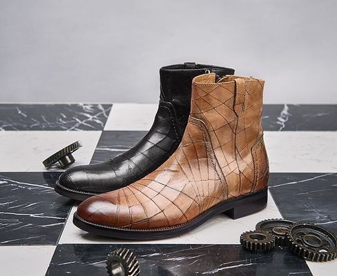 Chaussures d'hiver classiques en cuir pour hommes en taille normale chaussures de dentelle pour hommes en suède