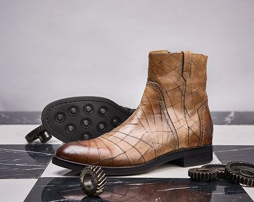 Chaussures d'hiver classiques en cuir pour hommes en taille normale chaussures de dentelle pour hommes en suède