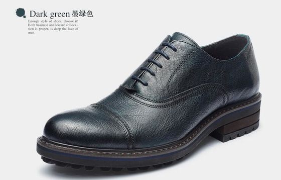 Chaussures en cuir pour hommes en tissu élégant Goodyear chaussures avec deux orteils