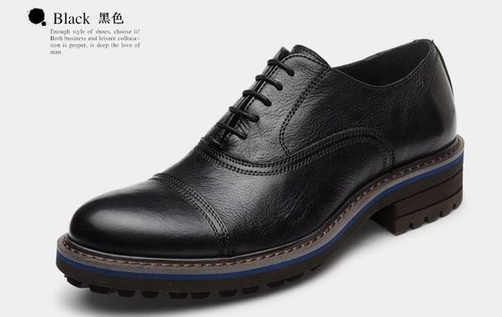 Chaussures en cuir pour hommes en tissu élégant Goodyear chaussures avec deux orteils