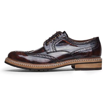 Mode Designers italiens Hommes Vêtements formels Chaussures en cuir authentique Chaussures de mariage de luxe