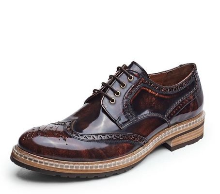 Mode Designers italiens Hommes Vêtements formels Chaussures en cuir authentique Chaussures de mariage de luxe