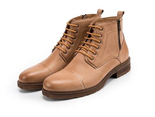 Chaussures pour hommes à ascenseur à orteils ronds, respirantes, en cuir authentique, chaussures décontractées pour l'hiver