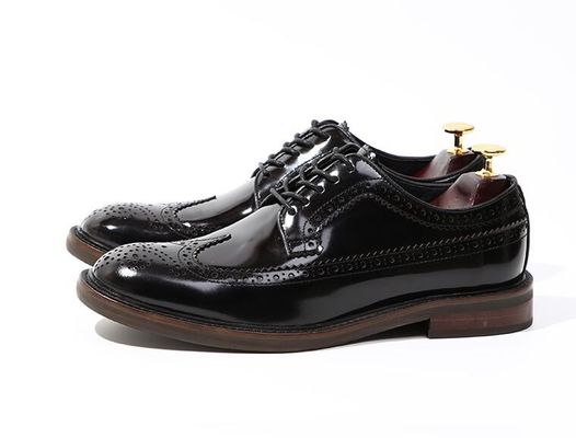 Marque italienne chaussures en cuir pour hommes chaussures plates chaussures noires slip sur chaussures de robe