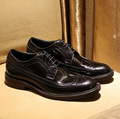 Marque italienne chaussures en cuir pour hommes chaussures plates chaussures noires slip sur chaussures de robe