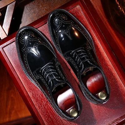 Marque italienne chaussures en cuir pour hommes chaussures plates chaussures noires slip sur chaussures de robe