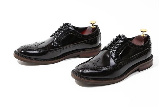 Marque italienne chaussures en cuir pour hommes chaussures plates chaussures noires slip sur chaussures de robe