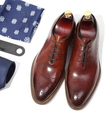 Vêtements de mariée en cuir pour hommes, faits à la main, styles Oxford, rayés noirs