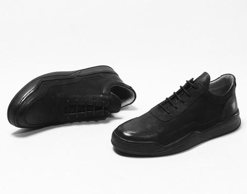 Chaussures décontractées en cuir pour homme automne / printemps chaussures à la main en cuir brun