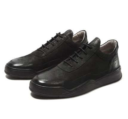 Chaussures décontractées en cuir pour homme automne / printemps chaussures à la main en cuir brun