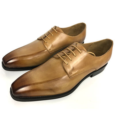 2018 Lace-up italien en cuir de vache en vrac vélo orteil chaussures pour hommes
