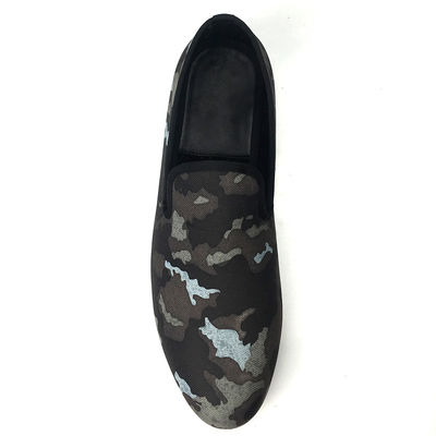 Chaussures à manches brodées en suède noir Chaussures de luxe en peau de mouton