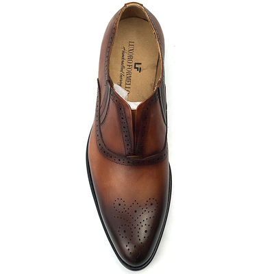 Italie en cuir fait à la main Hommes chaussures de bureau
