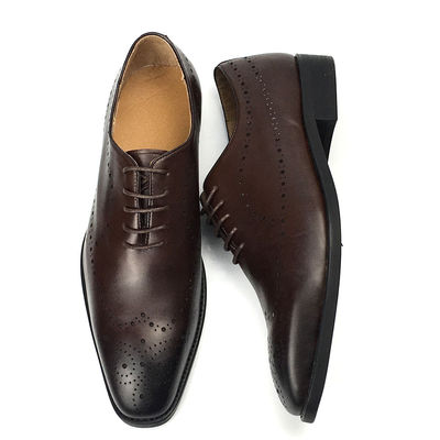 Coloriage à la main en cuir de veau pour homme, robe formelle, chaussures élégantes