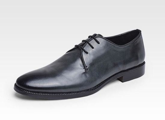 Goodyear chaussures en cuir pour hommes faites à la main à Oxford avec quatre couleurs