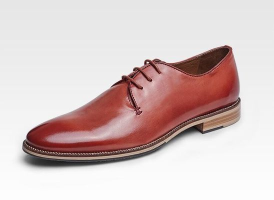 Goodyear chaussures en cuir pour hommes faites à la main à Oxford avec quatre couleurs
