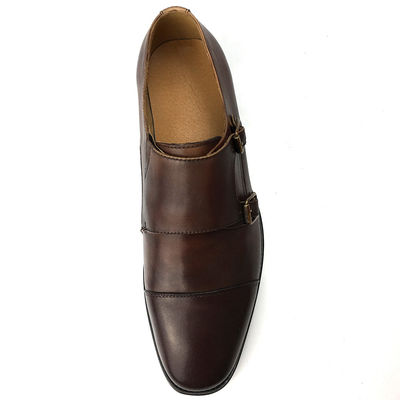 Chaussures en cuir de vache, chaussures d'été pour hommes, chaussures d'Oxford à double boucle