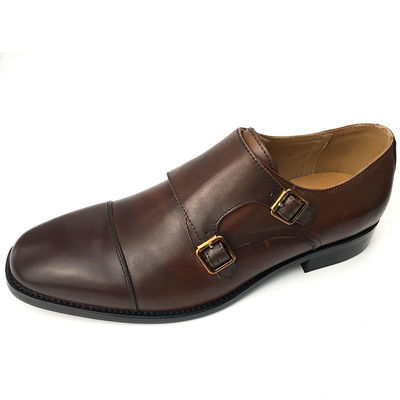 Chaussures en cuir de vache, chaussures d'été pour hommes, chaussures d'Oxford à double boucle