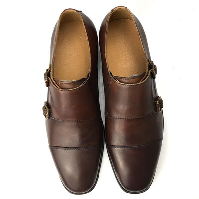 Chaussures en cuir de vache, chaussures d'été pour hommes, chaussures d'Oxford à double boucle