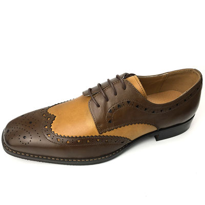 Longue histoire Conception classique chaussures de mariage en cuir pour hommes sur mesure