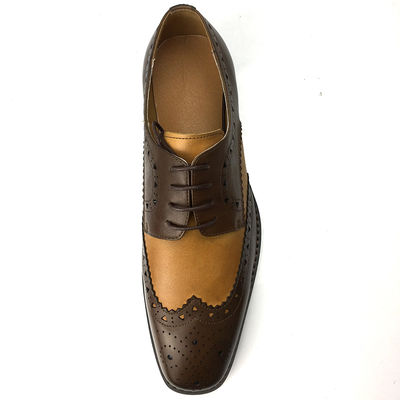 Longue histoire Conception classique chaussures de mariage en cuir pour hommes sur mesure