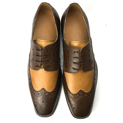 Longue histoire Conception classique chaussures de mariage en cuir pour hommes sur mesure