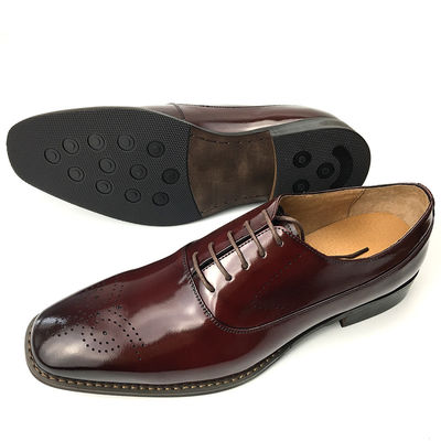 Couche en cuir de vache et en cuir double Welt chaussure de bureau pour homme