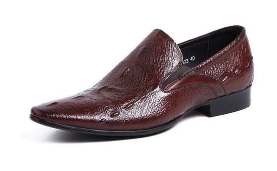 Chaussures en cuir pour hommes, chaussures de loisirs à orteils pointus